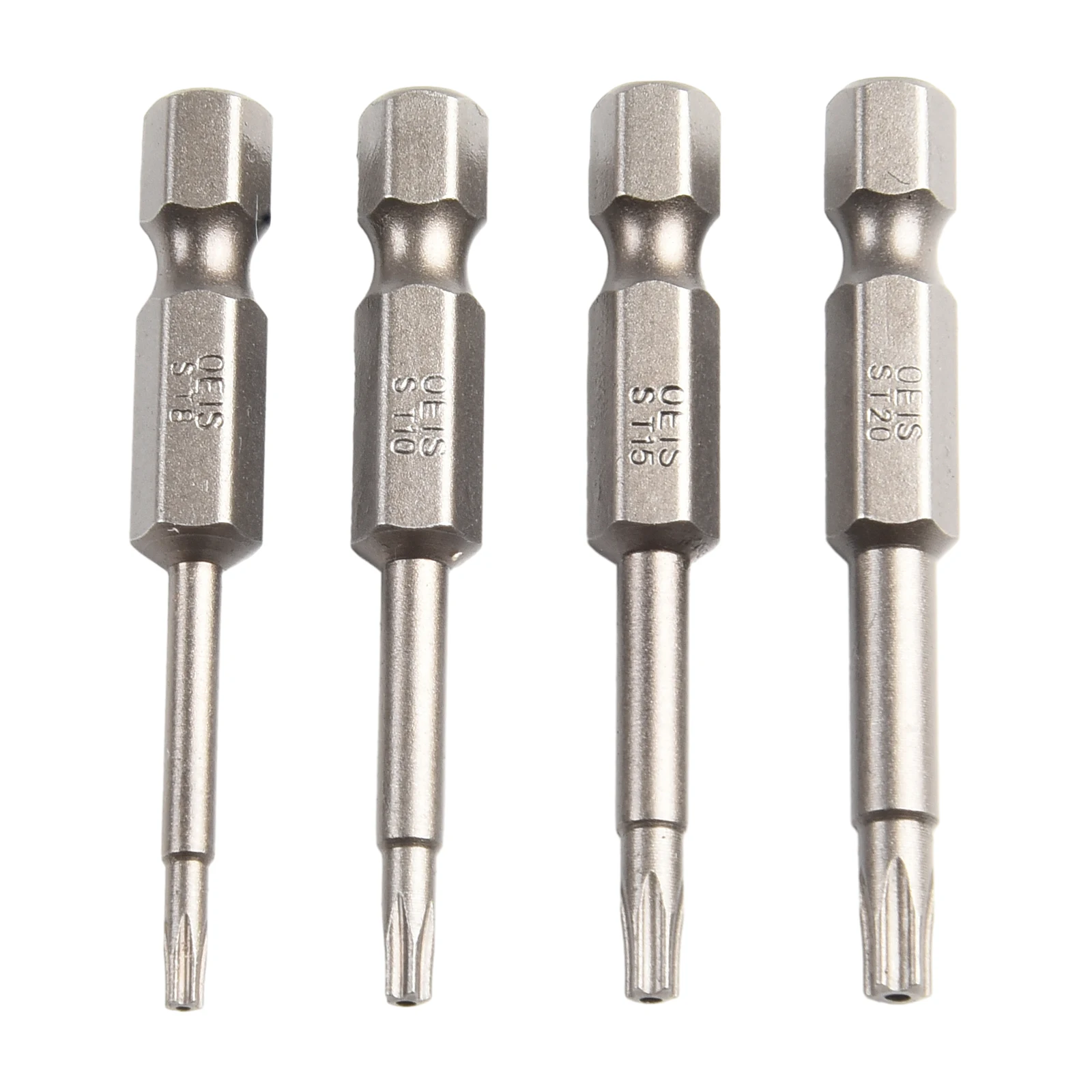 Hex Shank Screwdriver Bits Set, 5 Ponto Torx Screwdriver Bits, mm, Sem esforço