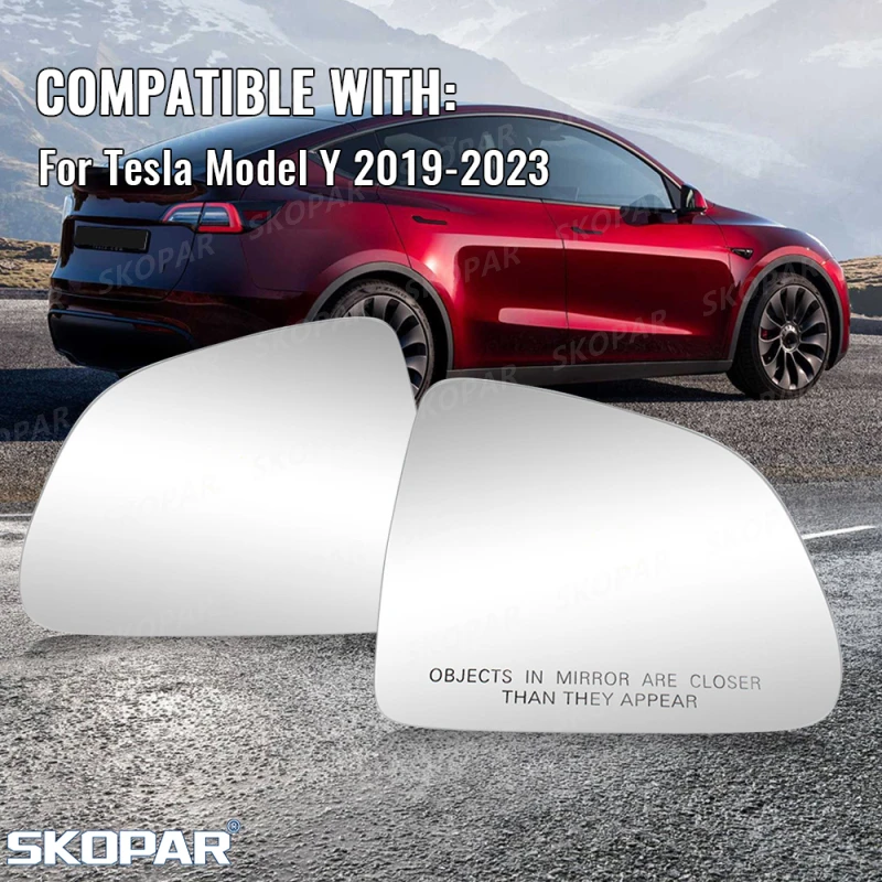 

Линзы с подогревом для Tesla Model Y 2019 2020 2021 2022 2023, зеркало заднего вида с подогревом, автомобильные аксессуары