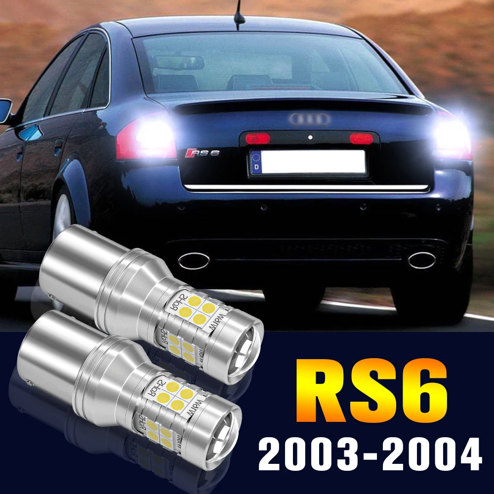 

JJ2000 2pcs LED Reverse Light Bulb Backup Lamp For Audi RS6 2003 2004 Accessories