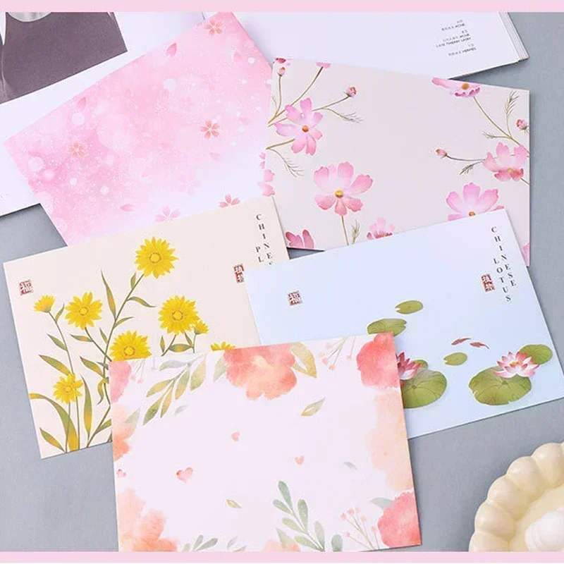 5pcs Large Envelopes for Letter Pads Kawaii Wedding Party Invitation Card Postcards Cover Tickets Photos Cash Envelope Gift Wrap