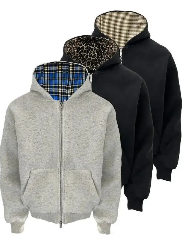 

Повседневная толстовка-кардиган унисекс с капюшоном на молнии, плотная, молодежная верхняя одежда, прямой крой, полиэстер, весенняя, с открытым передом