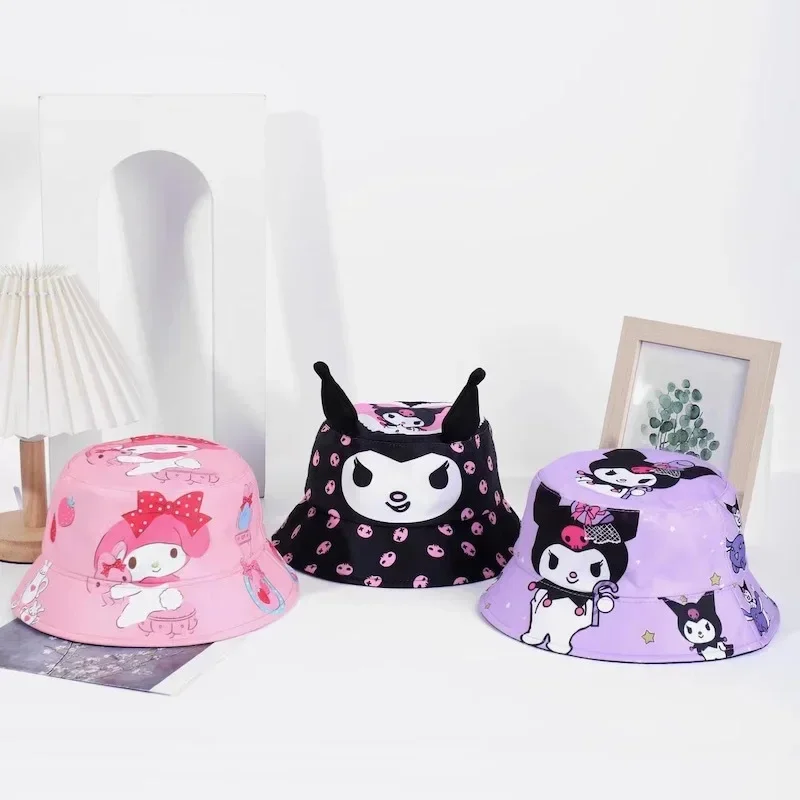 

Детская кепка MINISO Kuromi с козырьком из аниме, бейсболка, солнцезащитный козырек для мальчиков и девочек, милый мультяшный подарок на день рождения для девочек и мальчиков