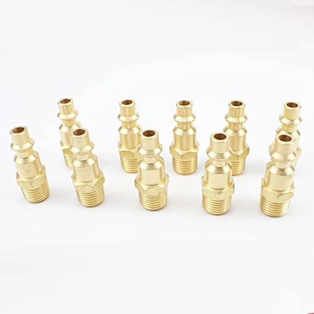 Air Line Fitting Air Hose Adapter Pneumatic Tools Mechanical Engineering Built-in Shut Off Valve Connect Or Disconnect Pipelines