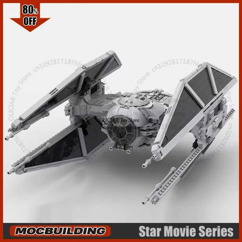 

Space Movie TIE Avenger MOC Building Blocks AD Starfighter Display Model DIY Assembly Technology Bricks Toys Collection Gifts