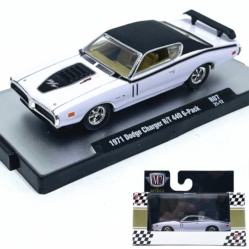 

1:64 M2 Модель автомобиля 1971, зарядное устройство RT 4406 в упаковке, имитация пикапа, модель автомобиля из сплава, коллекция подарков, новинка с упаковкой