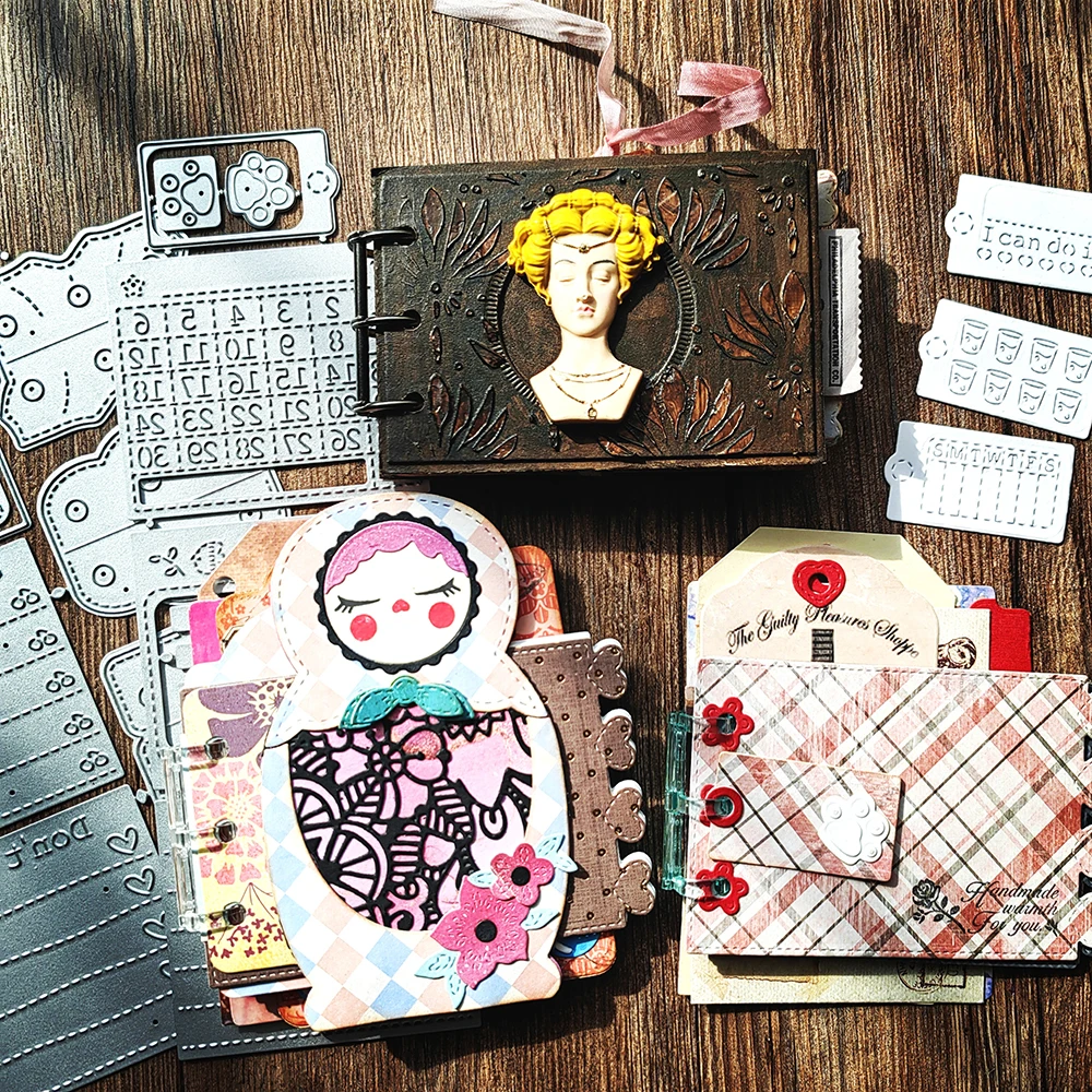 

[GOGOCRAFT] JM028 Cute Journal Set -Cutting Dies for JunkJournal Scrapbooking PaperDIY Original Designs