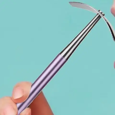 

Premium Stainless Steel Tongue Scraper Cleaner For Adults & Kids Portable Stainless Steel Tongue Scrapers With Hidden Toothpick