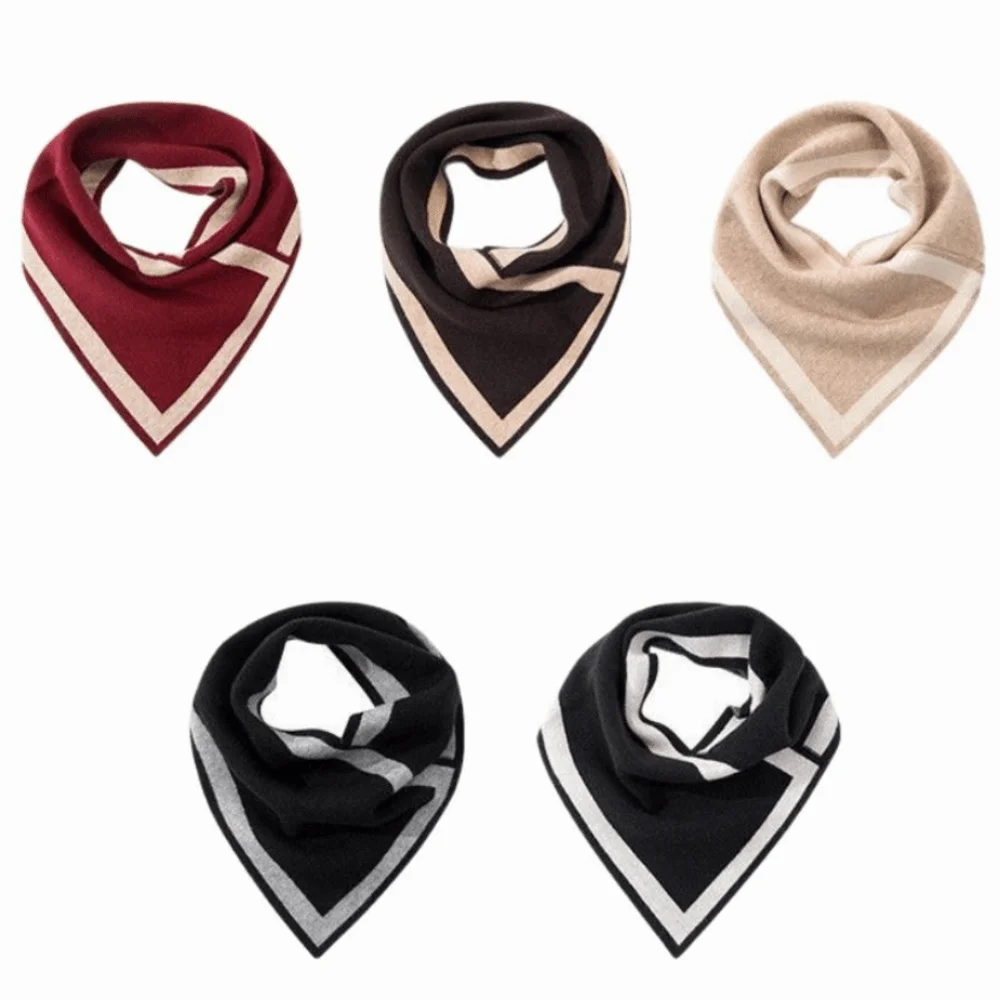 New Color-Blocked Neck Gaiter Warmth Korean Version Neck Warmer Lightweight Women Headscarf Winter
