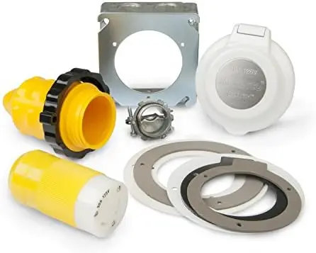 

ParkPower 30A to 50A RV Adapter Kit – Heavy-Duty Electrical Converter for Campers & Trailers