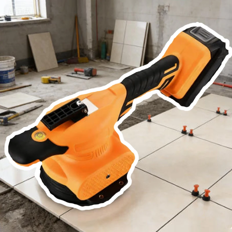 Electric Tile Tiling Machine Professional Vibrating Suction Cup Adjustable Portable Tile Tiler Multifunctional Porcelain Sucker
