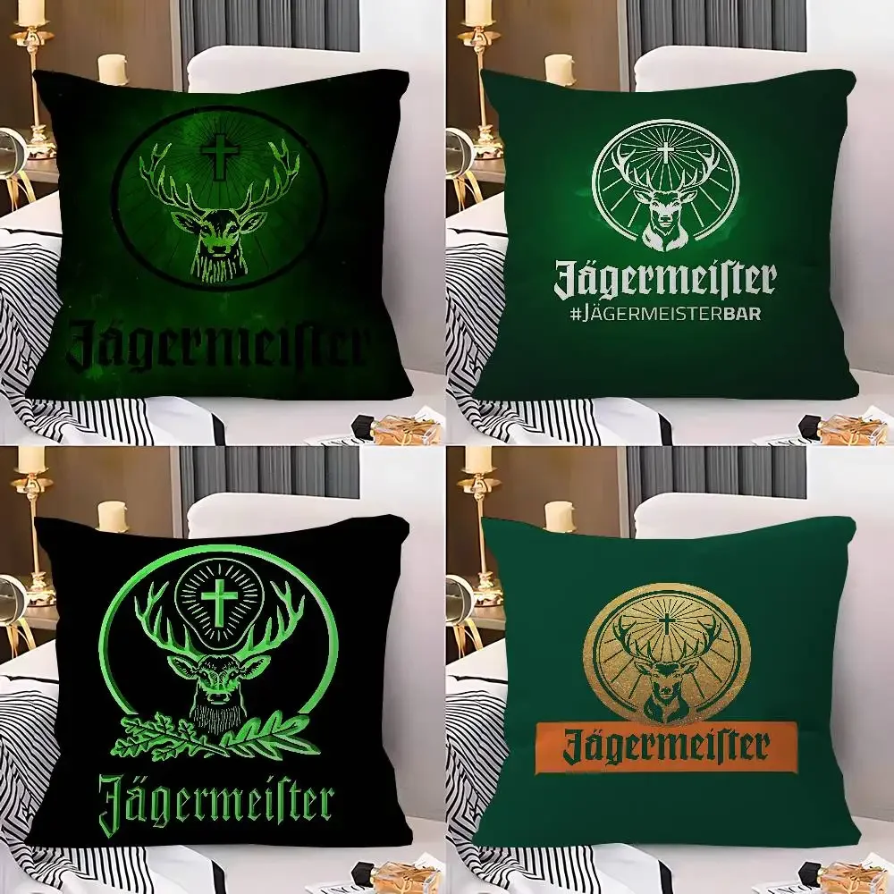 J-Jagermeisteres Logo Pillowcases Home Bedding Decorative Pillow Cover Wedding Super Soft Pillow Case