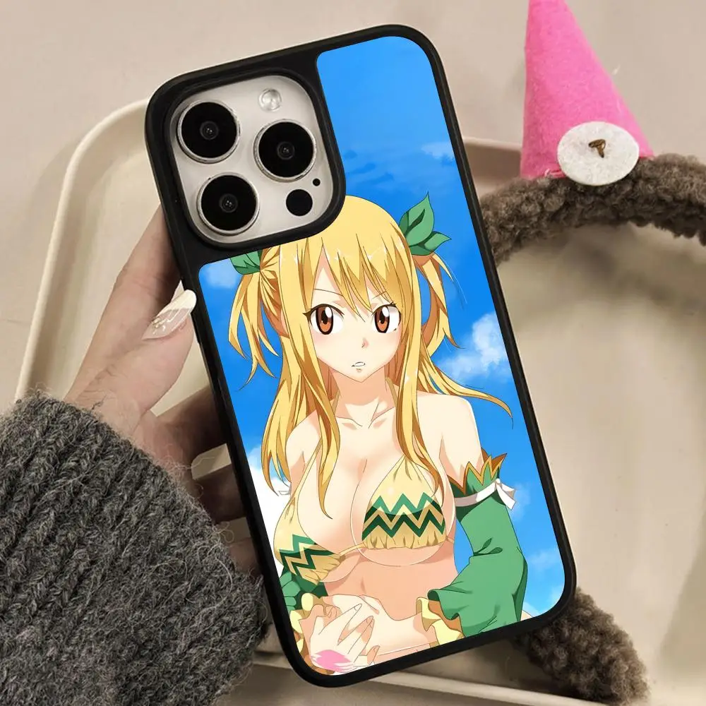 

Fairy Tail Lucy Phone Case for iPhone 17 16 15 14 13 12 11 Air Pro Max Plus Matte Surface Cover