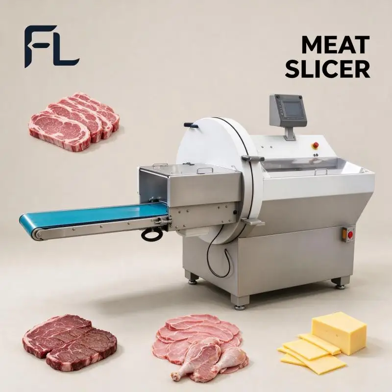 Meat Slicer Commercial Tabletop Meat Cutting Machine Carbon Steel Blade Long Service Life For Catering Business