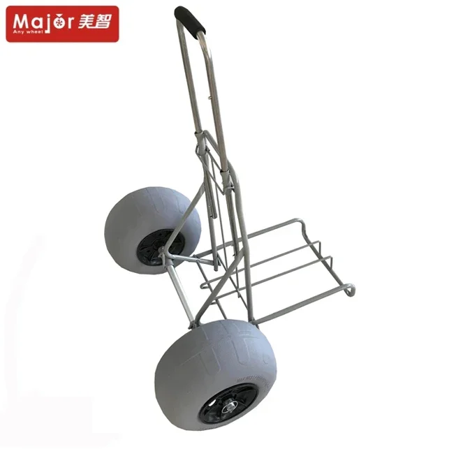 Folding surfboard trailer beach trolley  fishing trolley inflatabler beach  with big balloon wheel