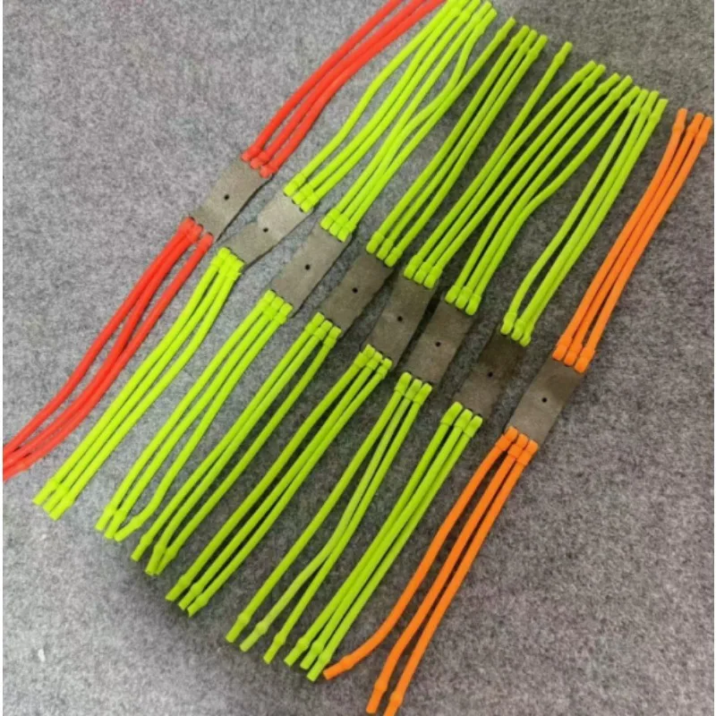 Slingshot Band Group Leather Pocket Rubber Band Latex Powerful Catapult Replacement Outdoor Shooting Tube Sling Elastic