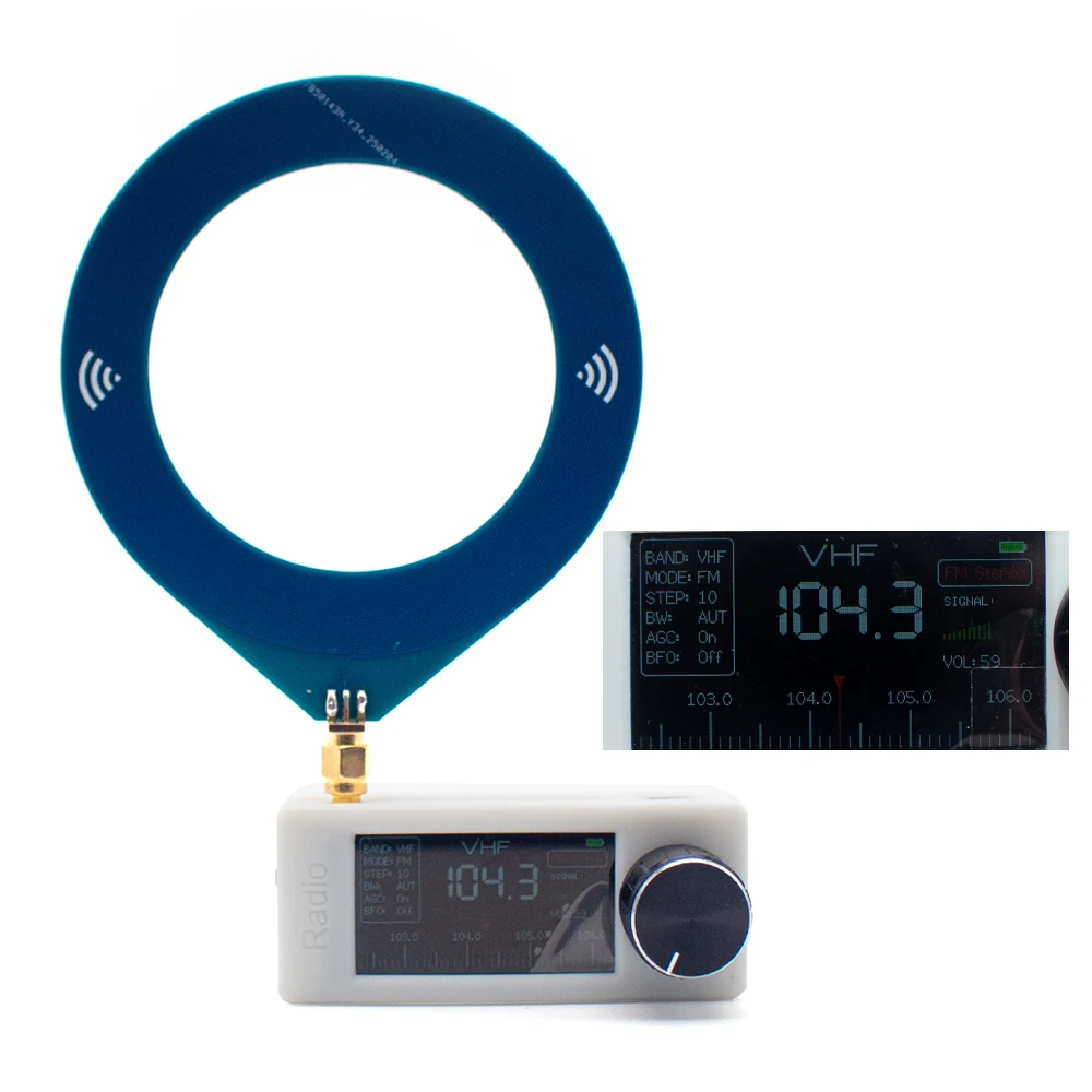 2025 Novo modelo SI4732 Pocket Mini Rádio de ondas curtas com bandas LSB USB AM FM HF SW MW VHF