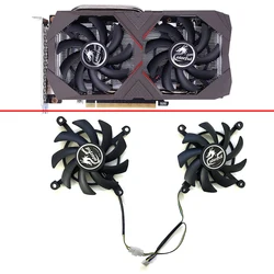 2 adet 85MM RTX 2060 2060 süper GPU Fan için renkli GeForce RTX2060 GTX 1660 TI 1660 süper grafik kartı soğutma fanı