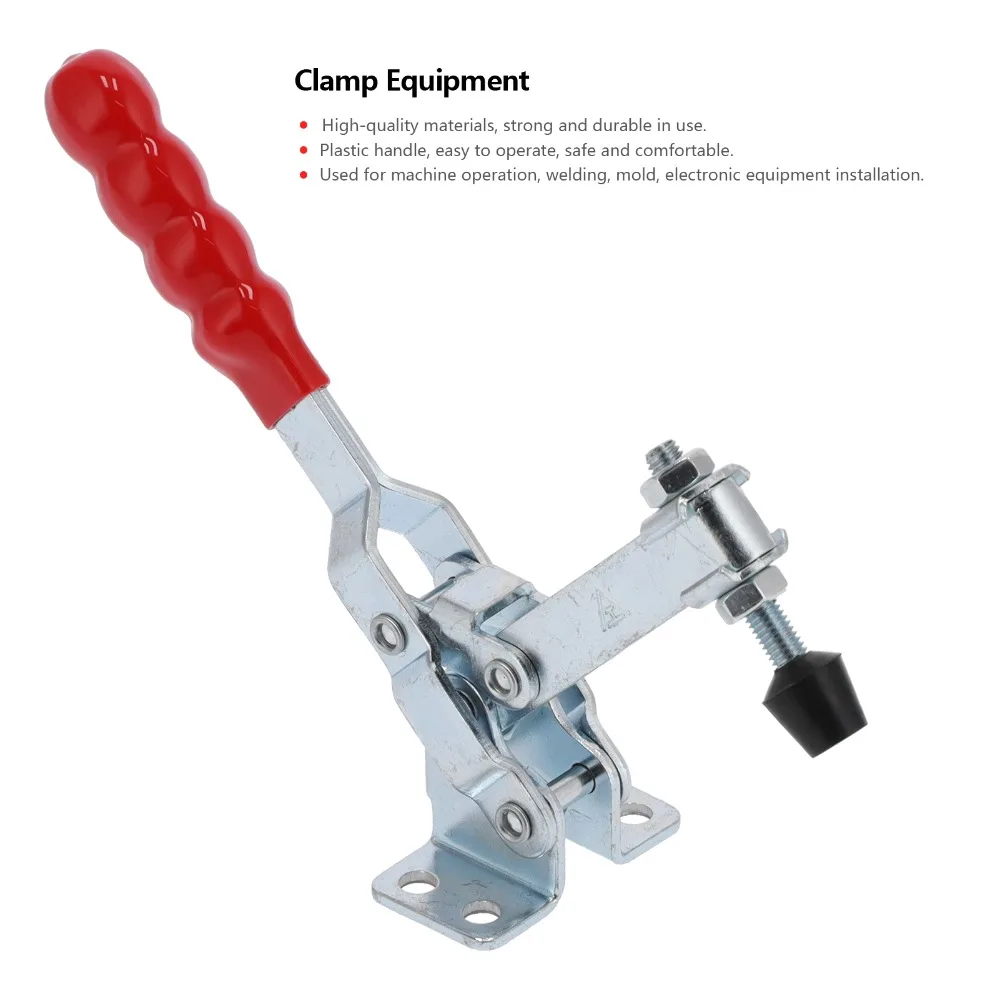 2pcs Durable Plastic Cover Handle Toggle Clamp Stable Safe Quick Release Clamp Quick Fixture Circuit Board