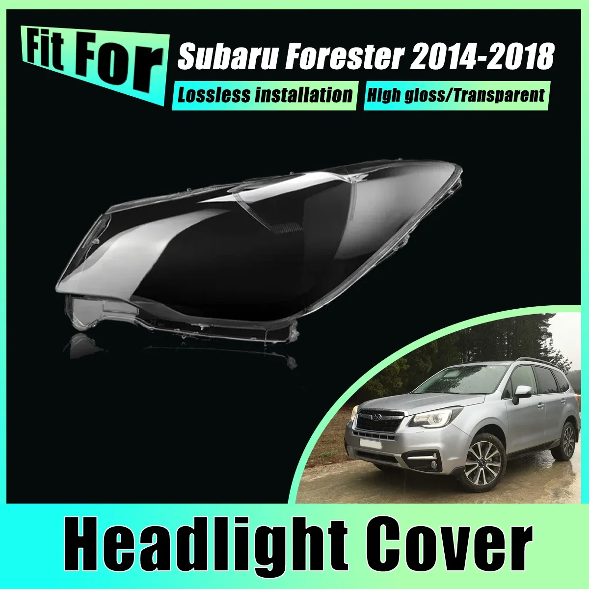 

Чехлы для фар для Subaru Forester 2014-2018 SJ, крышка для передних фар, противотуманный прозрачный абажур, аксессуары для фар