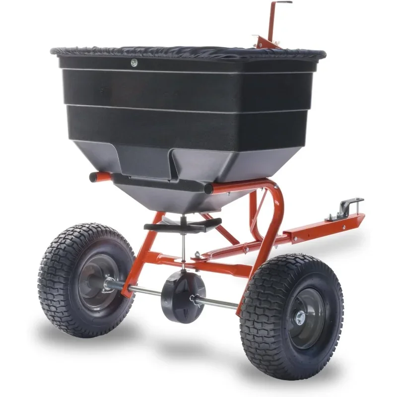 45-0329 185 lb. ATV Tow Broadcast Spreader, Black