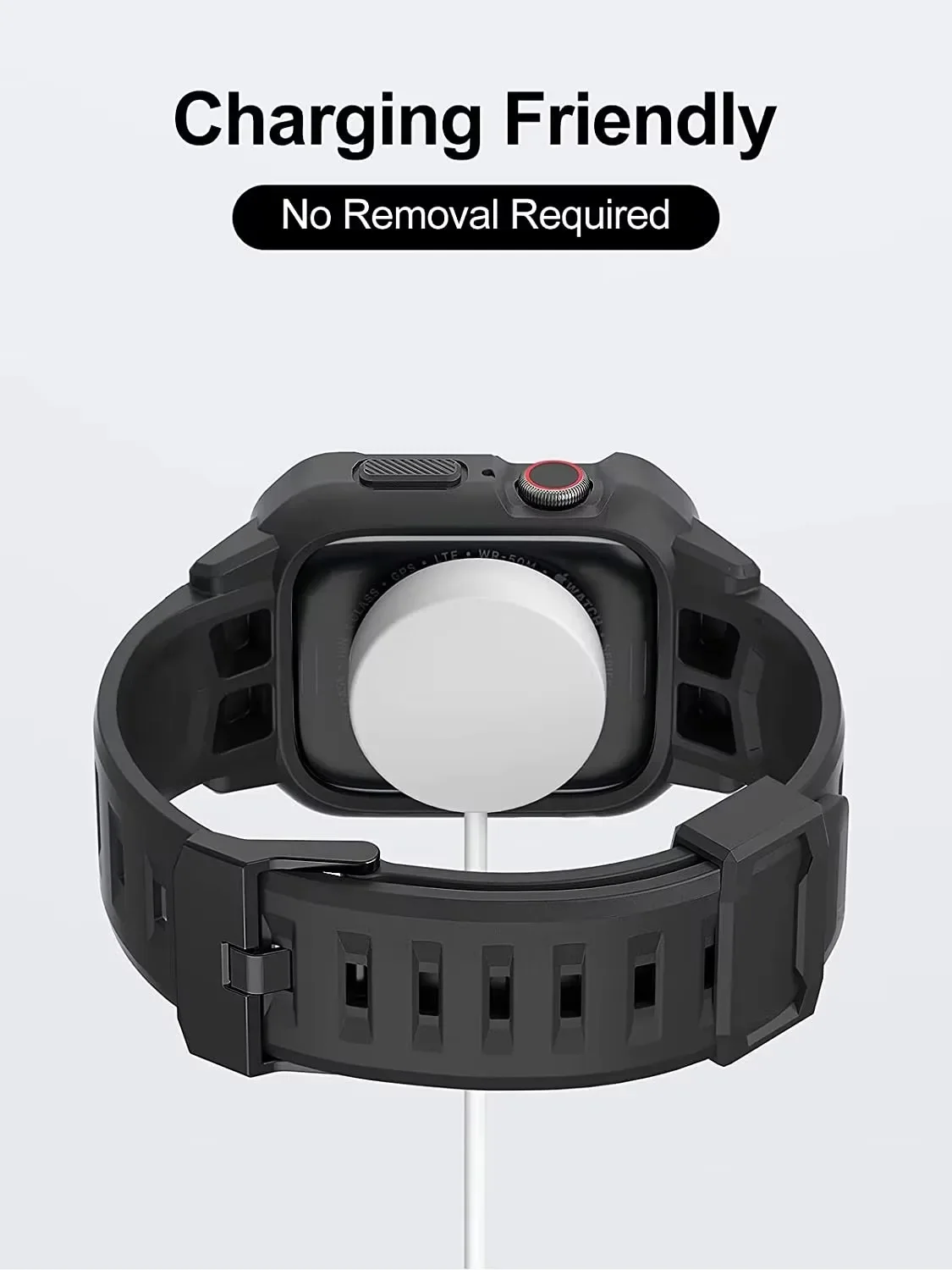 NEWDERY 2pcs TPU Sport Band for Apple Watch Series 10/9/SE 2/Apple Watch S8‌‌ Silicone Bracelet 42/44/45MM