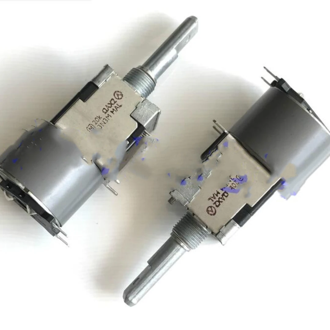 2pcs/LOT RK168 Type Motor Potentiometer Duplex A20Kx2 Shaft Length 30mm with Tap EUWMG6F30A24