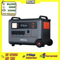 Oscal PowerMax3600 Portable Power Supply 3600*4Wh LiFePO4 Battery14multi-functional OutletsMulti-functional Mobile Power Station