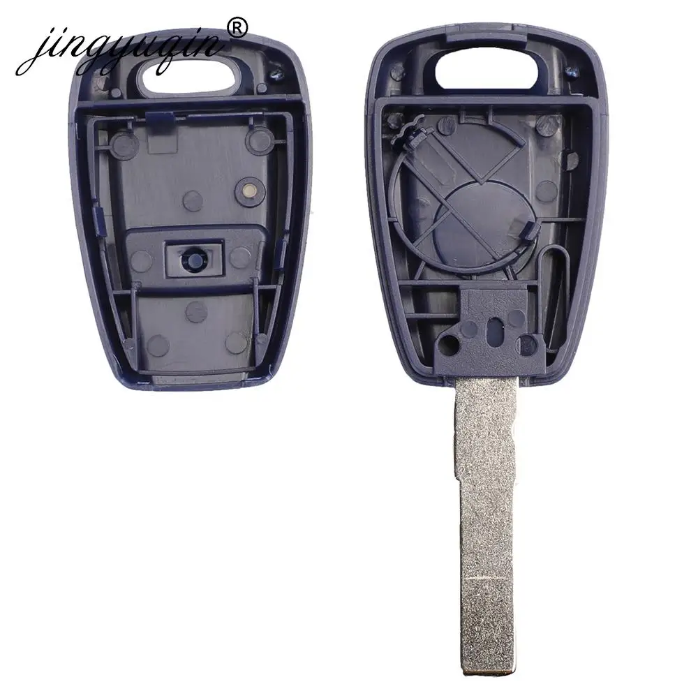 jingyuqin Blue 1 Button Remote Key Fob Shell for Fiat Punto Doblo Bravo Car Auto Key Replacement Housing Case