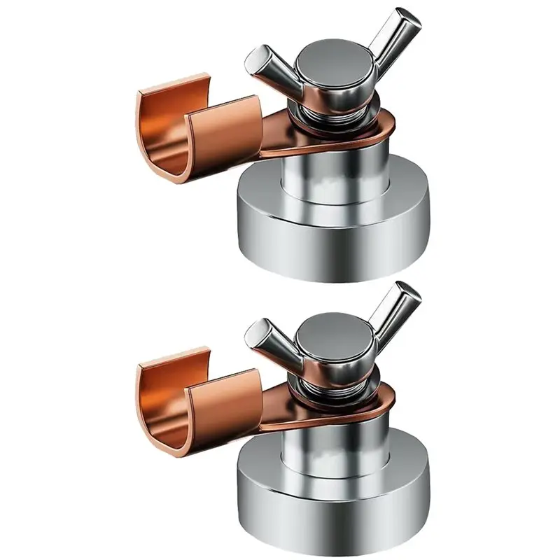 [Annual Offer] Magnetic For Welding Ground Clamp 2Pcs, Copper Electrode Single Head Magnet Grounding Connector For Welding Machi