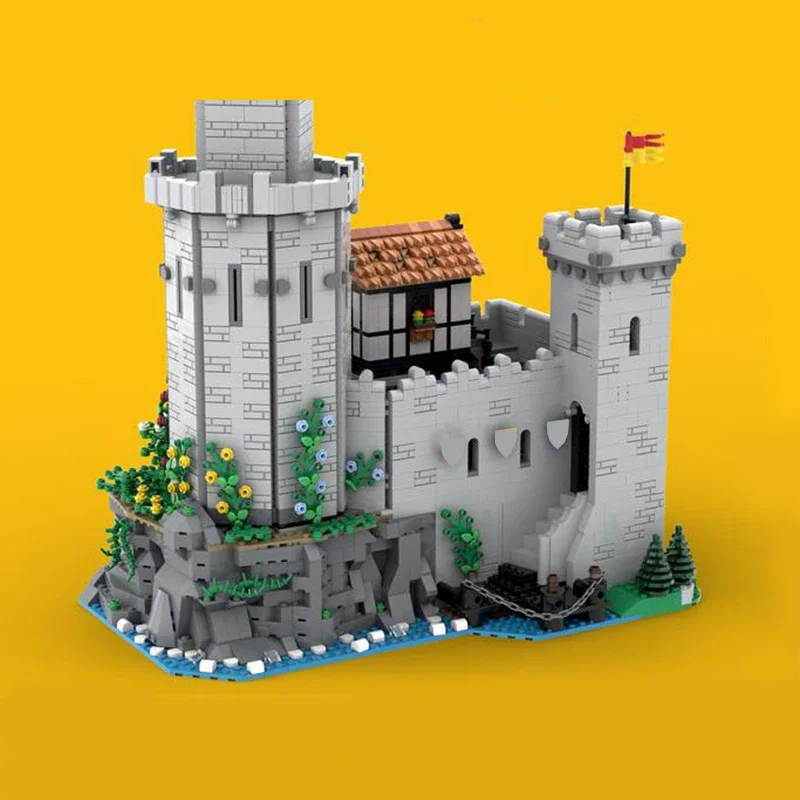 medieval military fortress bricks modular castle military fortress blocks knight castle bricks medieval architecture gift moc