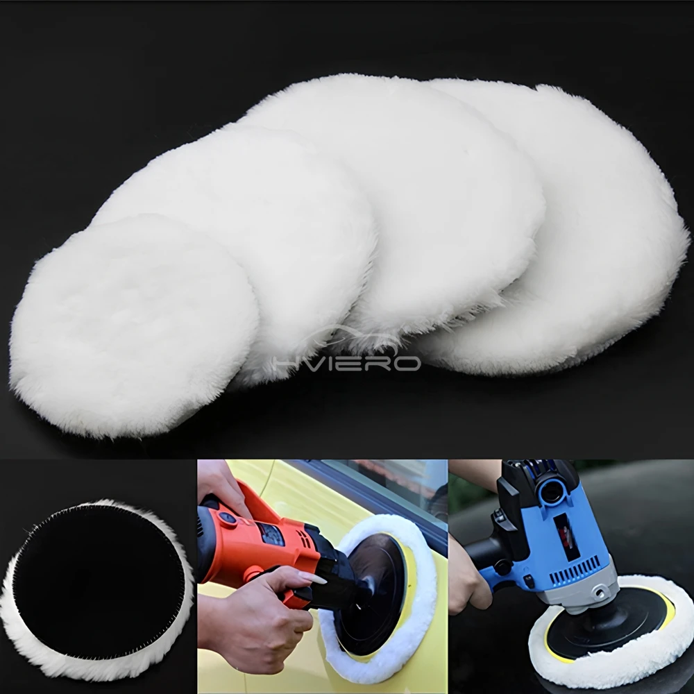 1PCS Universal Car Polish Pad Disc Imitated Wool Auto Body Paint Waxing Polishing Soft Buffer Polisher Vehicle Tools Accessories