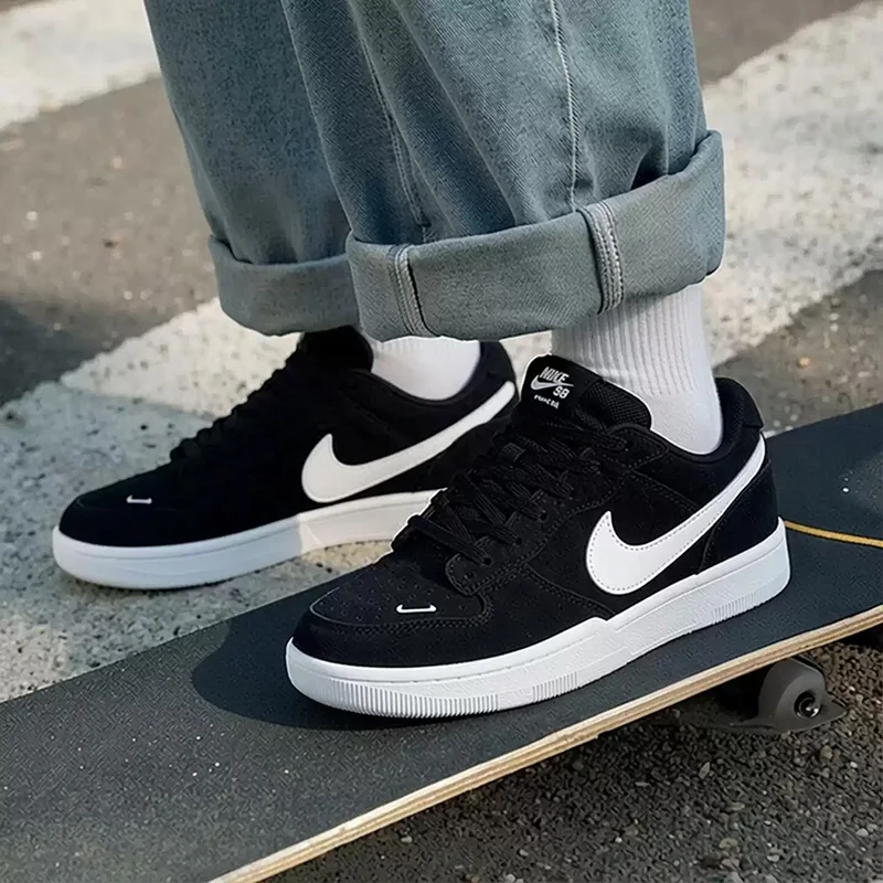 NIKE Retro Men's Sneakers Autumn Style SB FORCE 58 Casual Sports Shoes Fashionable, Comfortable, Breathable Versatile CZ2959-001