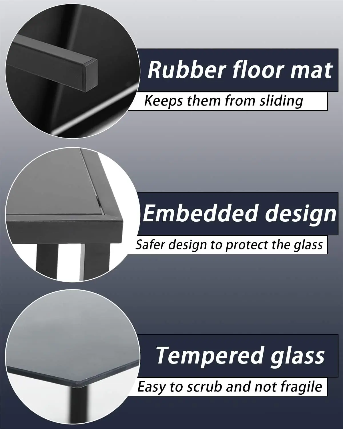 3/4 Stück Terrassen-Gesprächs sets mit Metall-Terrassen möbeln Tischplatte aus gehärtetem Glas, wasserdichtes Textil für den Außen balkon