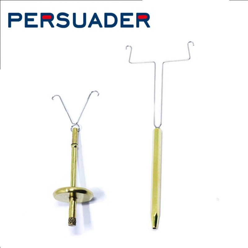 Persuader 2optional styles classic dubbing twister fly tying tools medium&long handle brass twister tool portable fishing tools