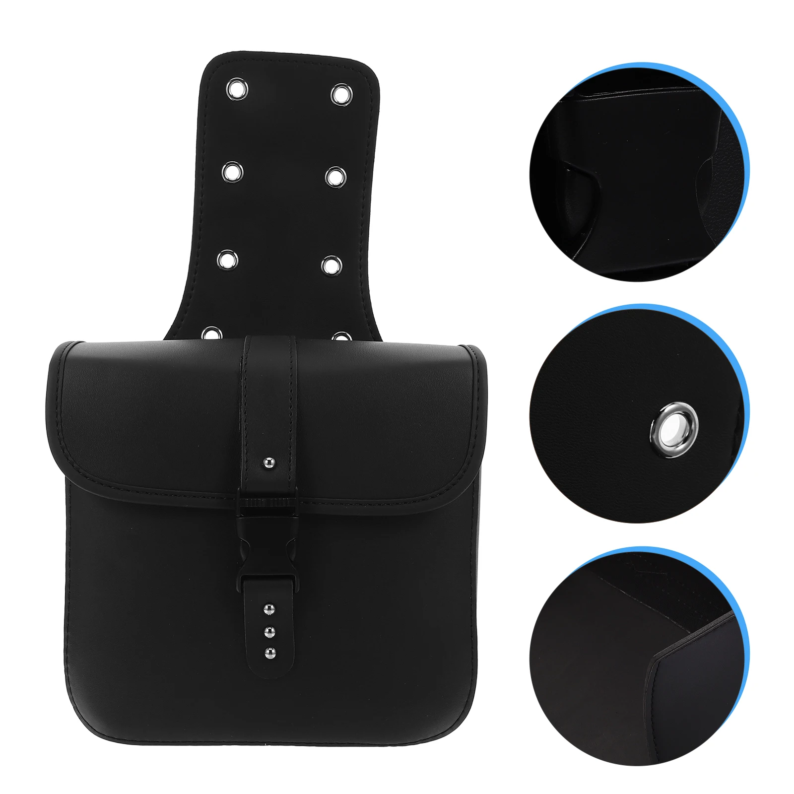 

Motorcycle Side Saddlebag Waterproof Durable Waterproof Saddlebag PU Handlebar Storage for Various Bikes Travel Gear