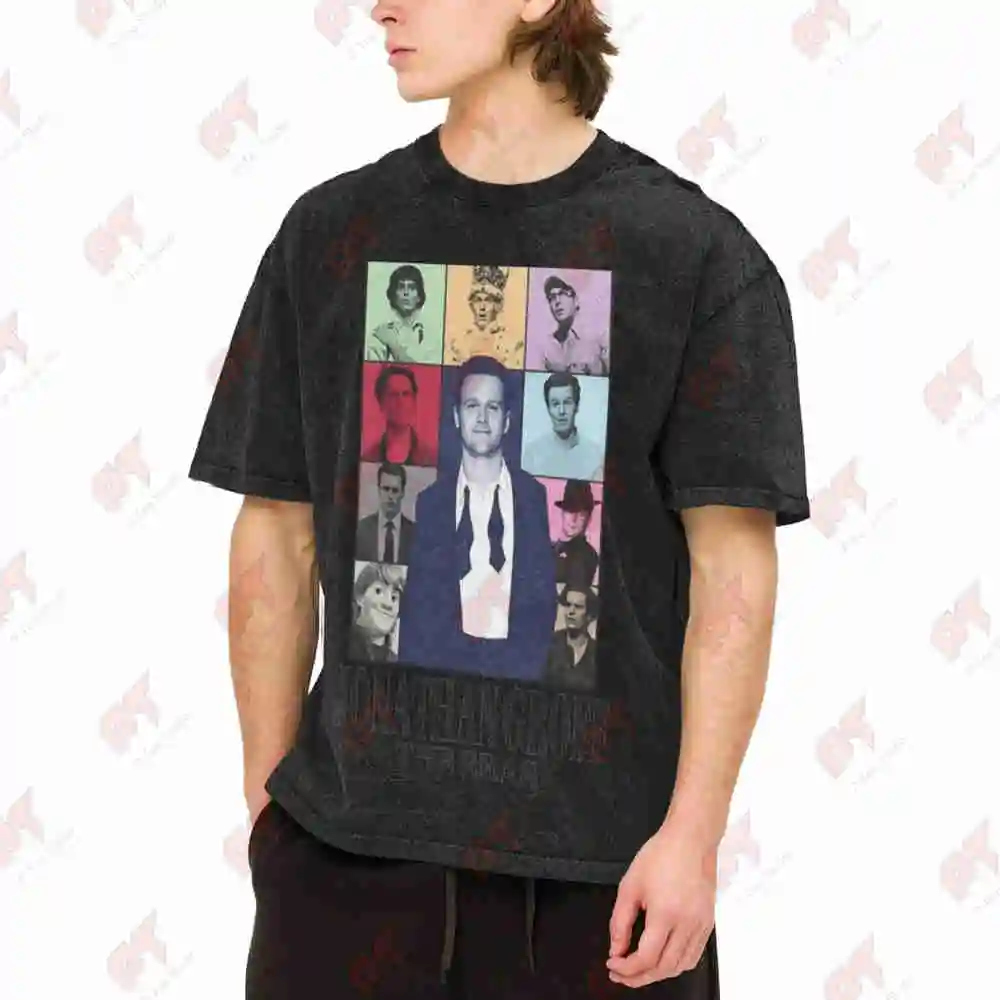 Jonathan Groff Eras Vintage Washed Tee Pure Cotton T-Shirt