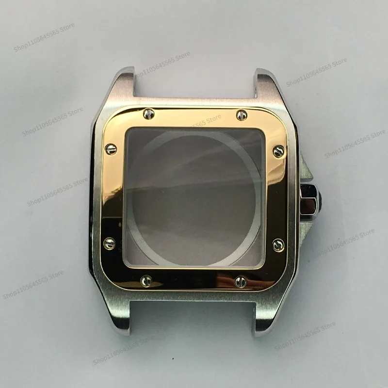 For Substitute Male Stainless Steel Watch Case Full Set of Steel Case Accessories Suitable for 2824 Watch Case