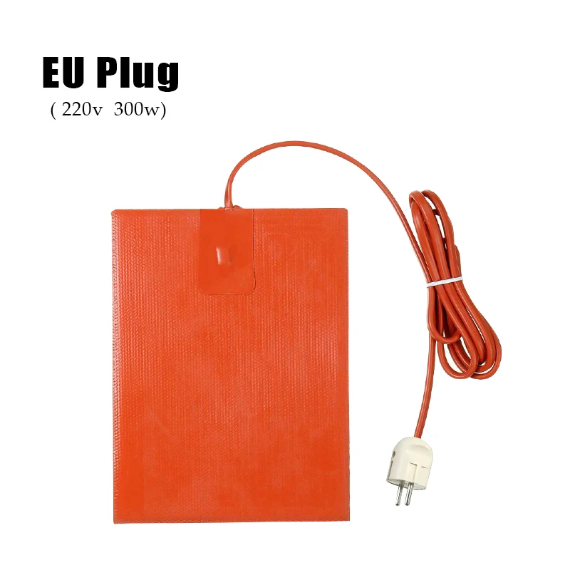 300W Engine Oil Tank Waterproof Silicone Heater Pad Car Engine Oil Pan Sump Tank Heater Pad With US/EU Plug 110V/220V 15x20cm