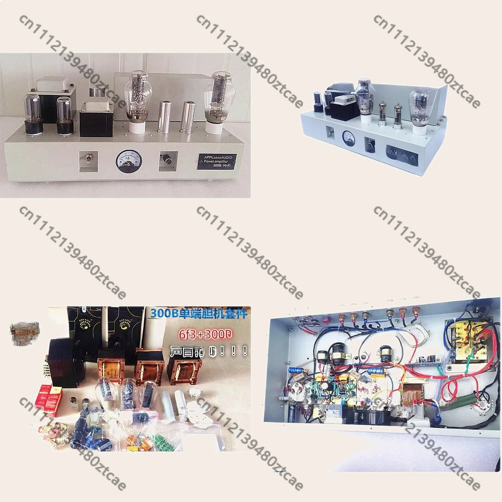 High 7.5W*2 Single Ended 6F3 300B Tube Amplifier DIY Kit HiFi Power Amp
