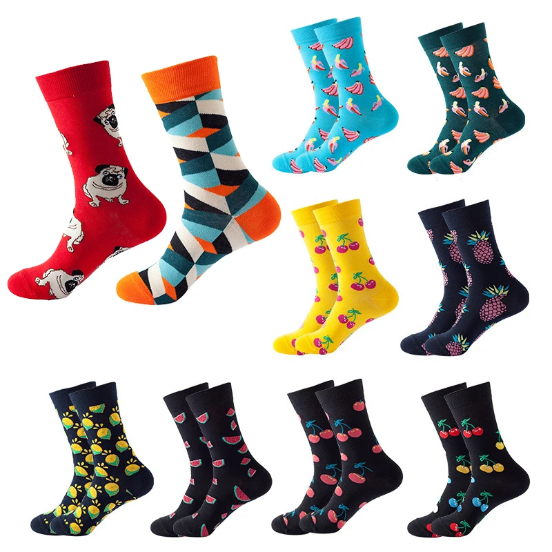 

1 Pair Unisex Socks Number Math Equation Printed Geometric-pattern Fashion Trendy Street Mid Tube Socks Suit In All Seasons