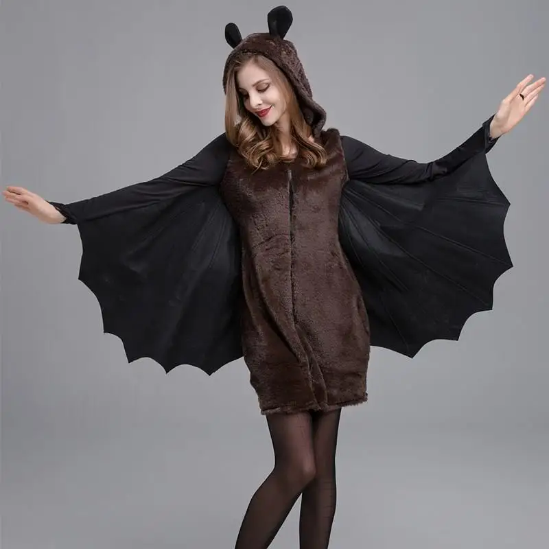 

loween Night Bat Costume Women's Terror Bat Role-Plang Par Performance Cos Traditional Chinese Stage Costume Women