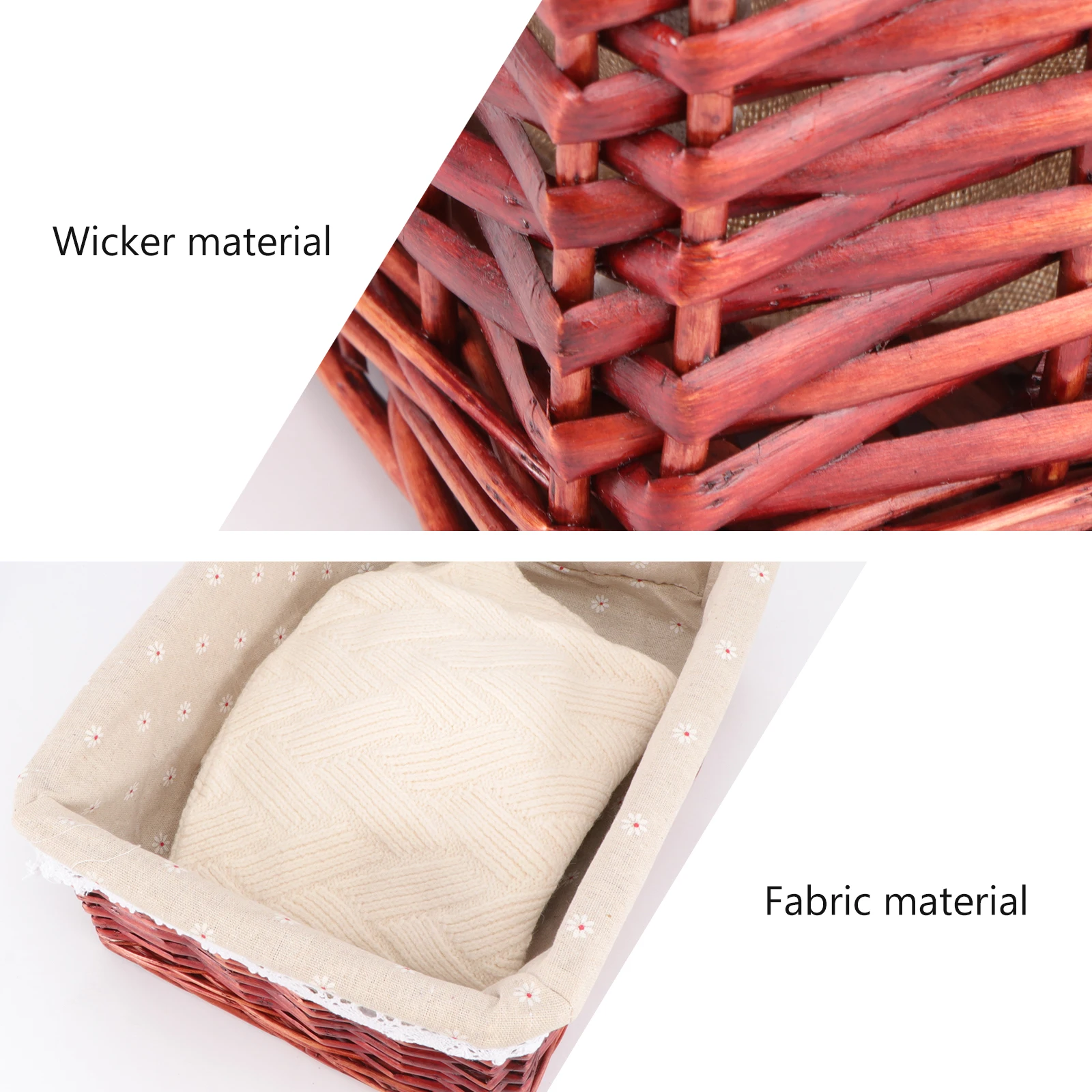

Woven Basket High Quality Wicker Fabric Large Capacity Storage ganizer for Clothes Toys Home Decor Brown Laundry Kitchen Sorting