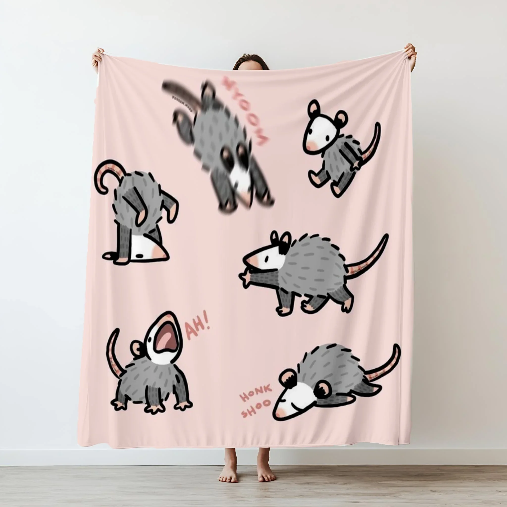 

Фланелевое одеяло Dandys World с забавным дизайном для кровати, дивана или как универсальный коврик xcm