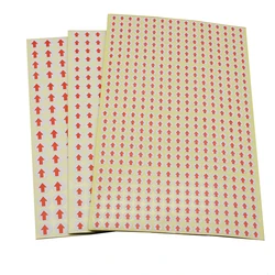 15 sheets Round Arrow Stickers Mistake Defectives Marking for Rework Stationery Stickers Office Supplies Accessories 8x20/9x13mm