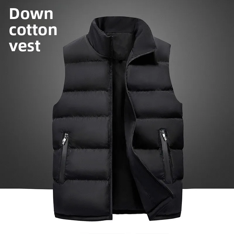 

Lightweight Padded Vest Men's Inner Wear Outerwear Warm oulder Inlay Versatile Lightweight Winter Jaet for Youth Casual