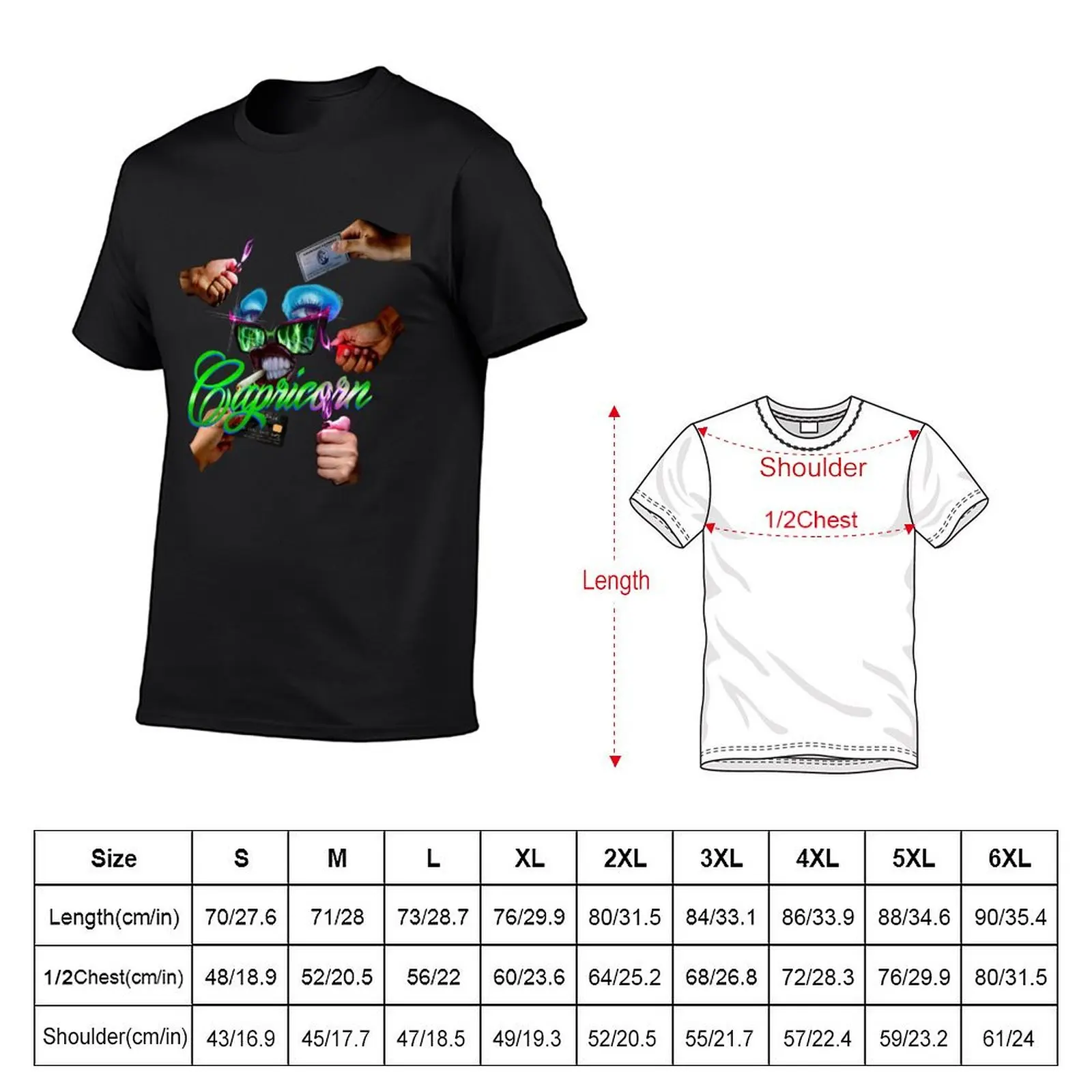 CAPRICORN AGENDA T-Shirt anime t shirts shirts graphic tee boys animal print summer top t shirts for men