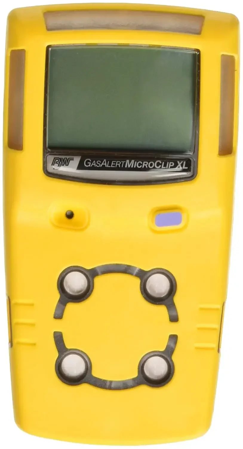 Technologies MCXL-XWHM-Y-NA GasAlertMicroClip XL 4 Gas Detector, CO, H2S, LEL and O2, Yellow