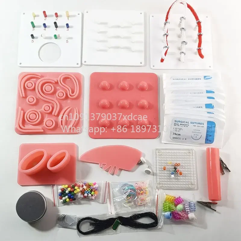 2026 NEW All Set Of Laparoscopic Simulator Training Module Laparoscopy Trainer Teaching Tools Multi-Function Stitch Suture Sili