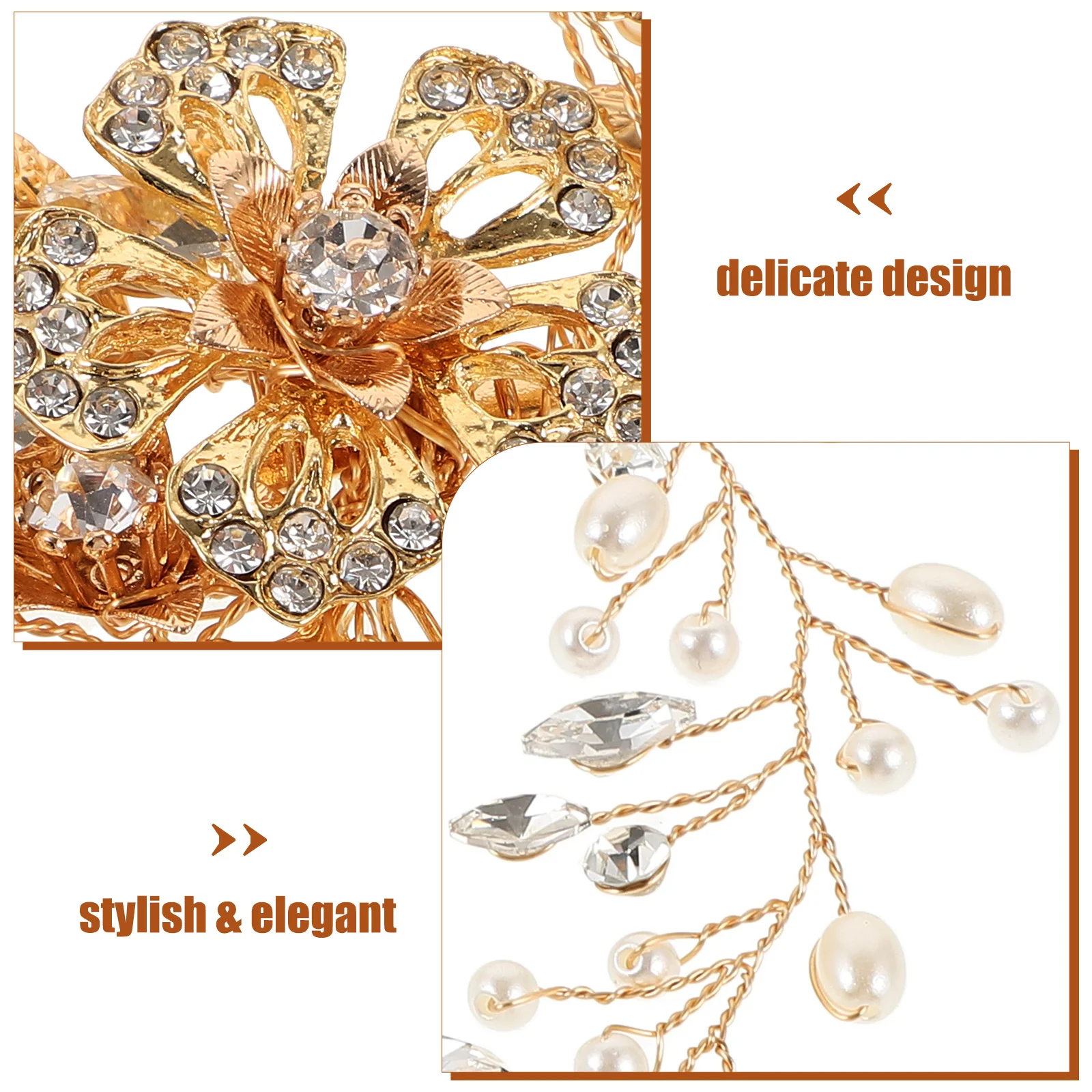 

1Pcs Pearl Hair Comb Elegant Handmade Alloy Rhinestone Bridal Headpiece Wedding Hair Accessories Creative Wedding Hairpin