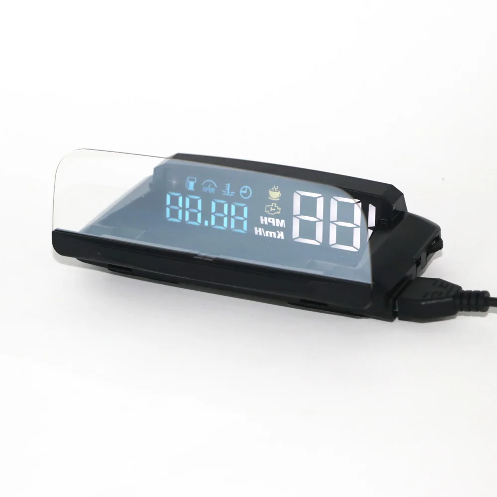New Universal Meter H400S Head-Up Display HUD Driving Computer OBD Speed Projector Fuel Mileage Alarm Auto Electronics
